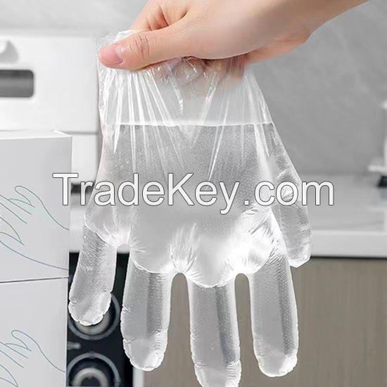 DDsafety 15+years,Polythene Household Daily Food Pharma Oil Proof Cheap High Quality Thicken PE Disposable Gloves