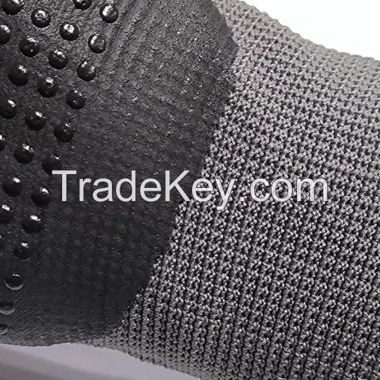 DDsafety15+years low-cost manufacturer gloves.Black Ultra-Thin Nitrile Foam Palm Coated Glove with Tacky Dot Grip