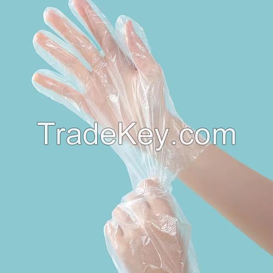 DDsafety 15+years,Polythene Household Daily Food Pharma Oil Proof Cheap High Quality Thicken PE Disposable Gloves