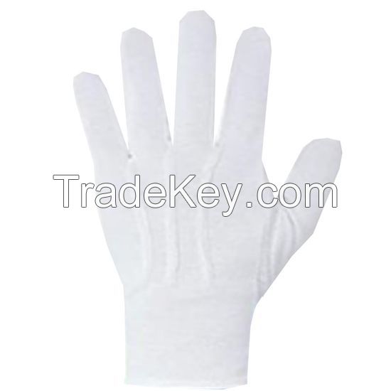 DDsafety 77+countries White Cotton Non-Slip Polka DOT Assembling and electronic parts Mini PVC Dots on Palm Gloves