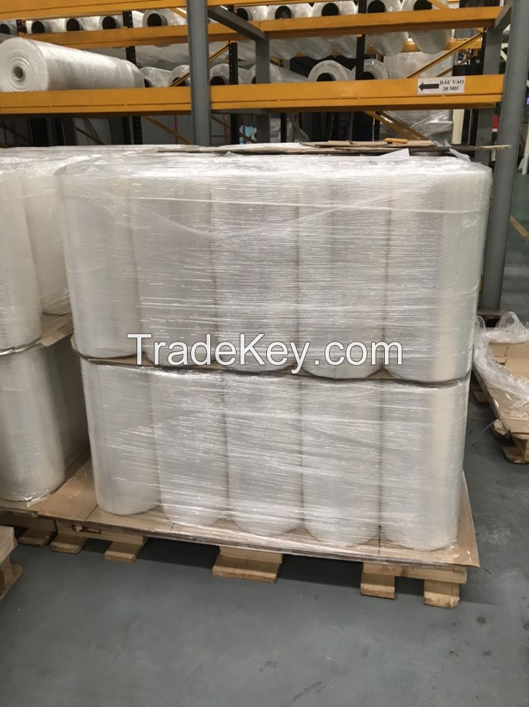 Viet Nam Manufacturer Direct Factory Price Moisture-Proof Industrial PE Roll Packaging Pallet Wrapper Stretch Film