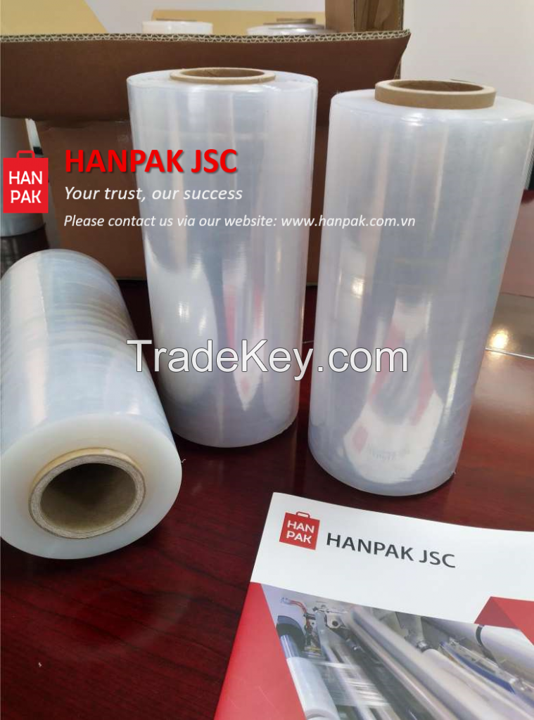 Viet Nam Manufacturer Direct Factory Price Moisture-Proof Industrial PE Roll Packaging Pallet Wrapper Stretch Film