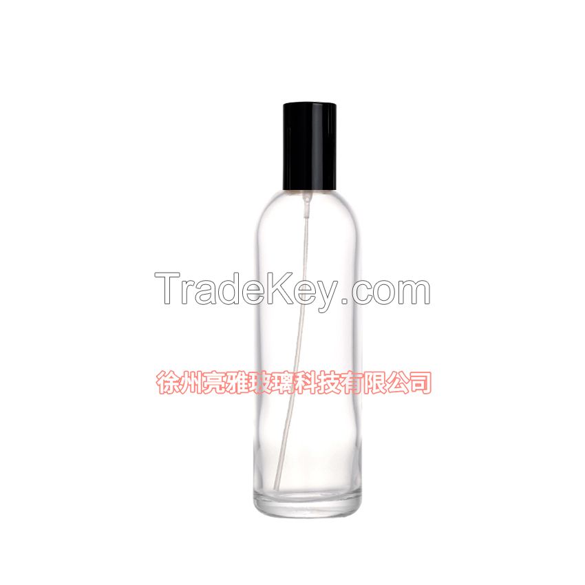 High grade crystal glass perfume bottles, portable, large capacity, source factory, nude bottle, 100ml perfume bottle