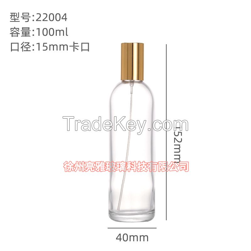 High grade crystal glass perfume bottles, portable, large capacity, source factory, nude bottle, 100ml perfume bottle