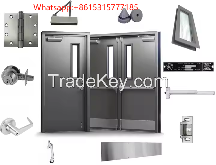 Hospital Fire Rated Door Commercial Building Fire Rated Door High Quality Steel Fire Proof Doors