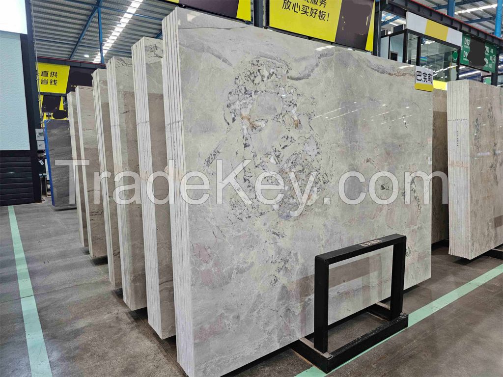BOTON STONE Wholesale Price Natural Stone Polished Modern Flooring Tiles Dover White Marble Wall Slab