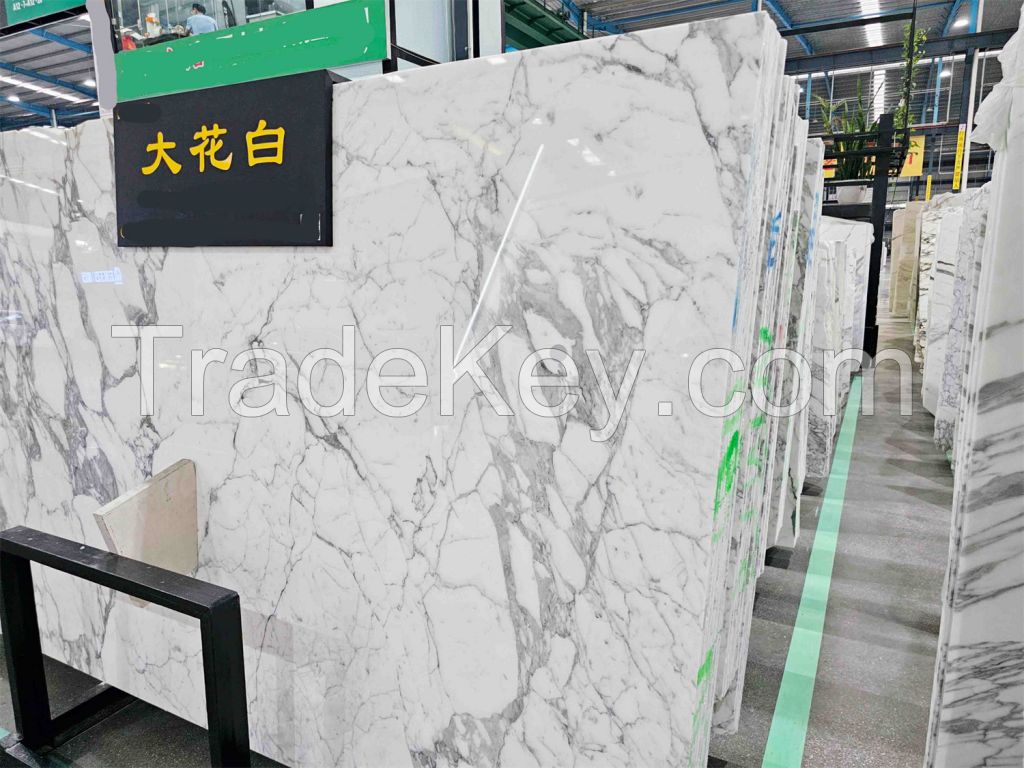 BOTON STONE Wholesale Price Modern Natural Stone Kitchen Countertop Floors Tiles White Marble Wall Slab