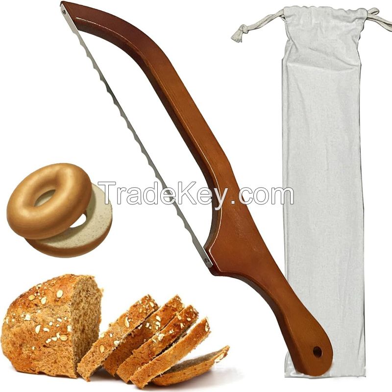 Bread Bow Knife Blades - Stainless Steel Replacement Blade for Wooden bread knife