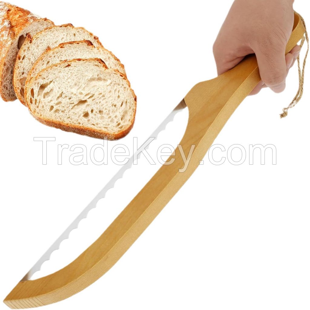 Bread Bow Knife Blades - Stainless Steel Replacement Blade for Wooden bread knife