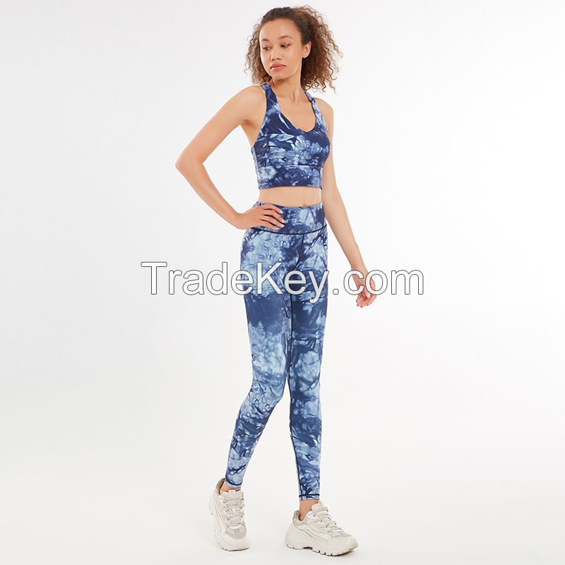 Quick-drying Printed Yoga Wear Set