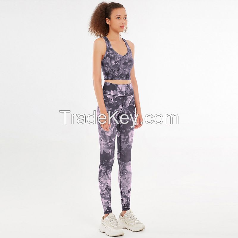 Quick-drying Printed Yoga Wear Set