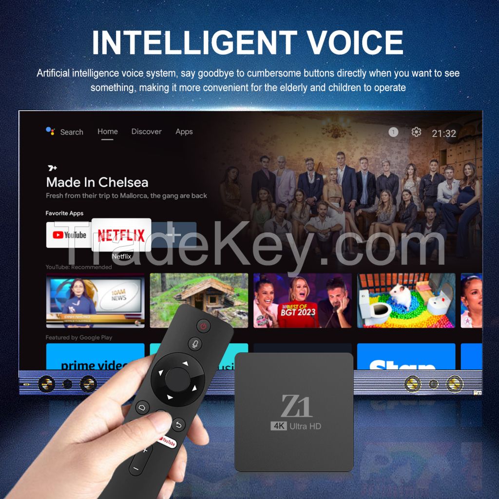 smart Z1 TV box Allwinner H313 Android 10 4K Ultra HD Player WIFI 4G 5G