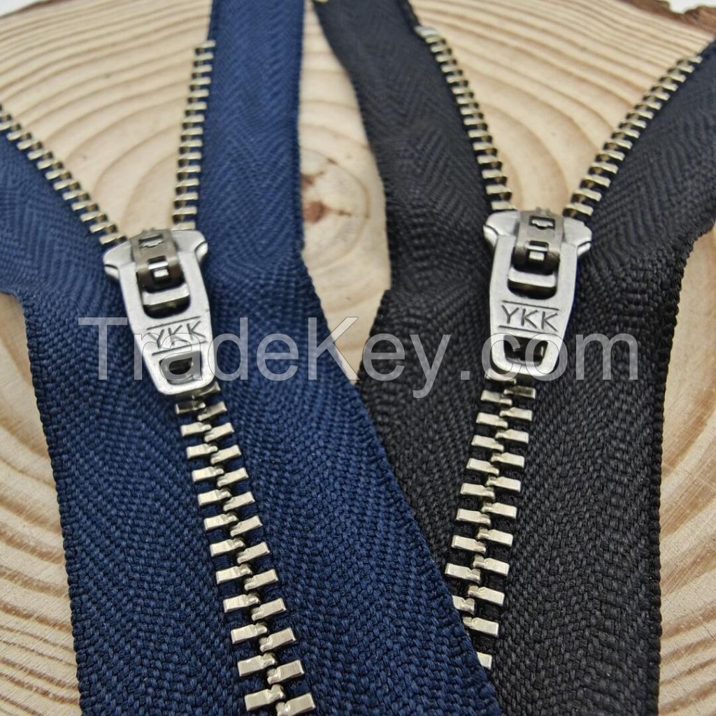 High-Quality Metal Jeans Zipper â YKK Style, Custom Sizes Available | China Manufacturer