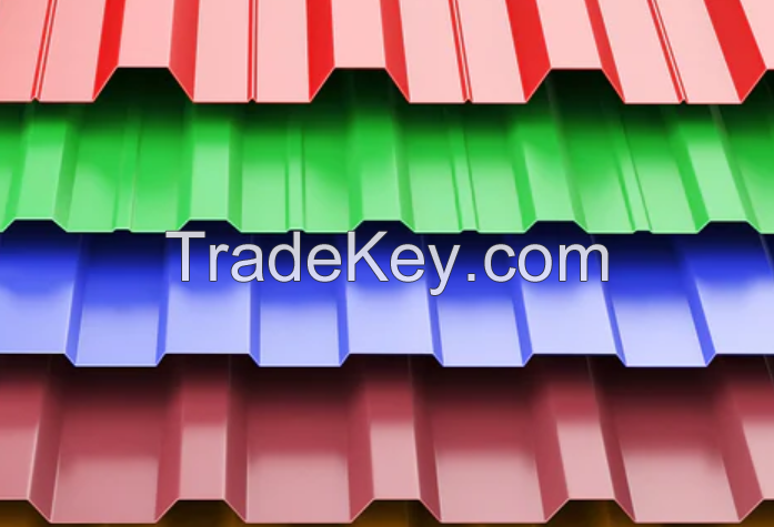 roof metal sheet, galvanized steel corrugated roof panel, corrugated steel plate