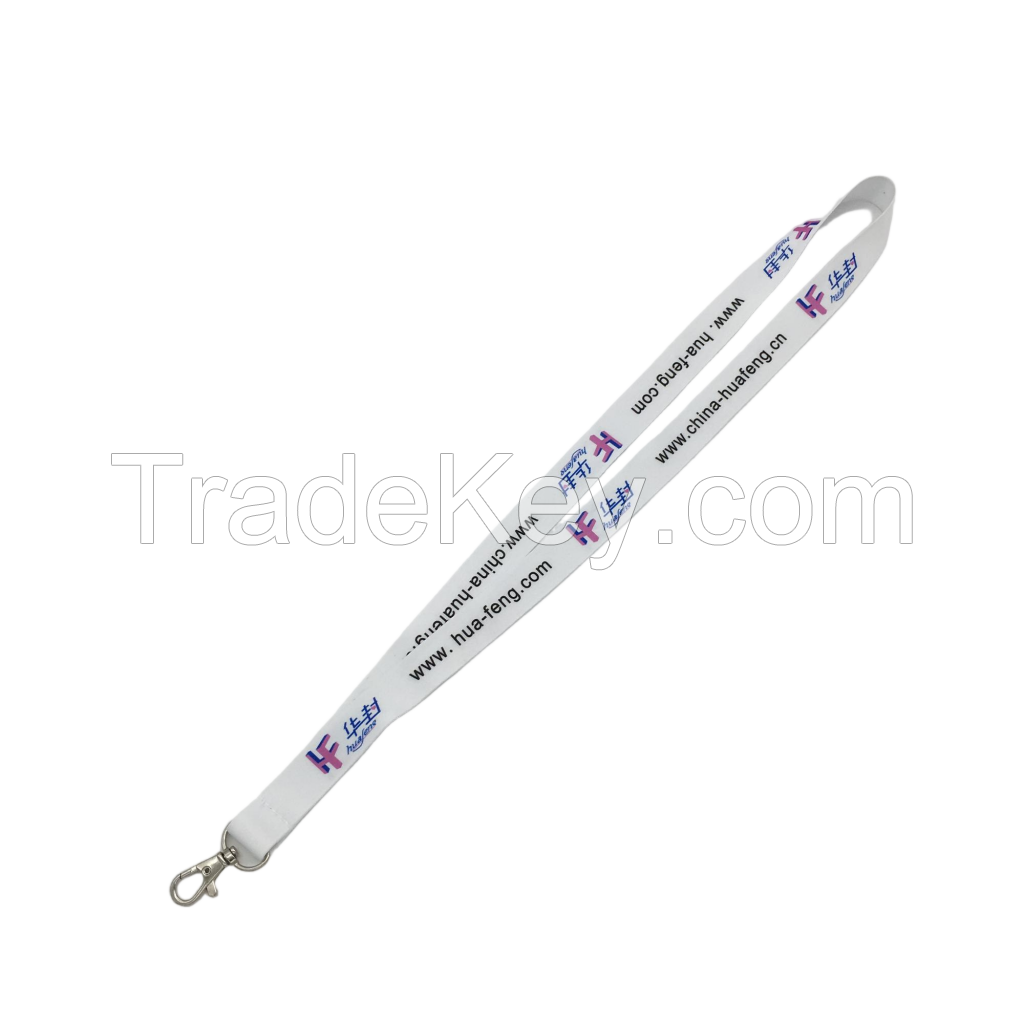 Custom Printed Woven Lanyards with Logo Soft & Durable Neck Strap for Event ID Badge Holders