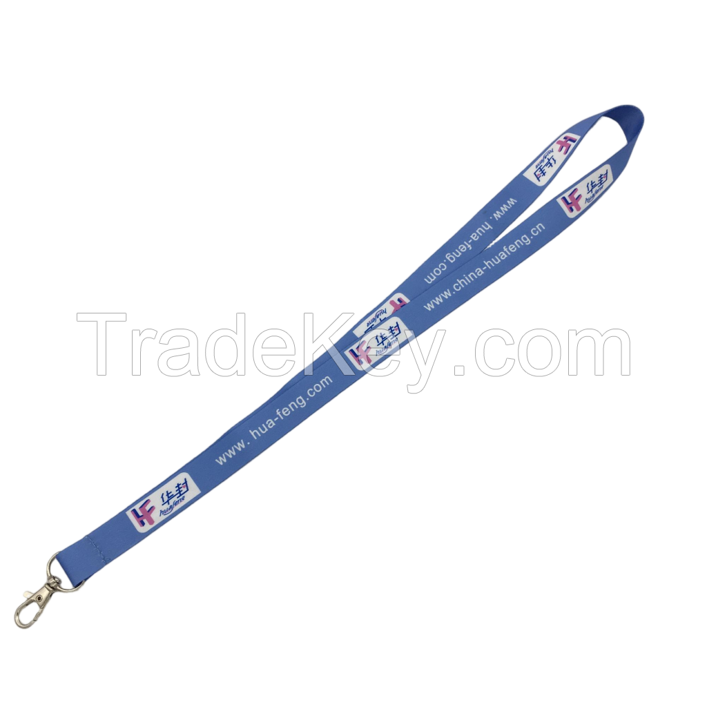 High Quality Personalized Custom logo Aviation Neck Strap Silk Screen Printed Polyester Airline air Lanyard for Staff