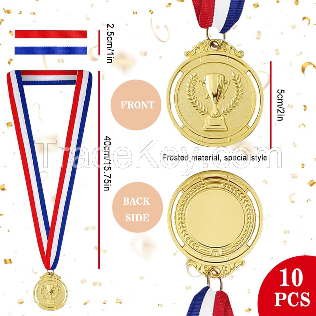 Wholesale Medal Custom Design Graduation Swimming Cheap Award Gold Blank Marathon Sport Lanyard