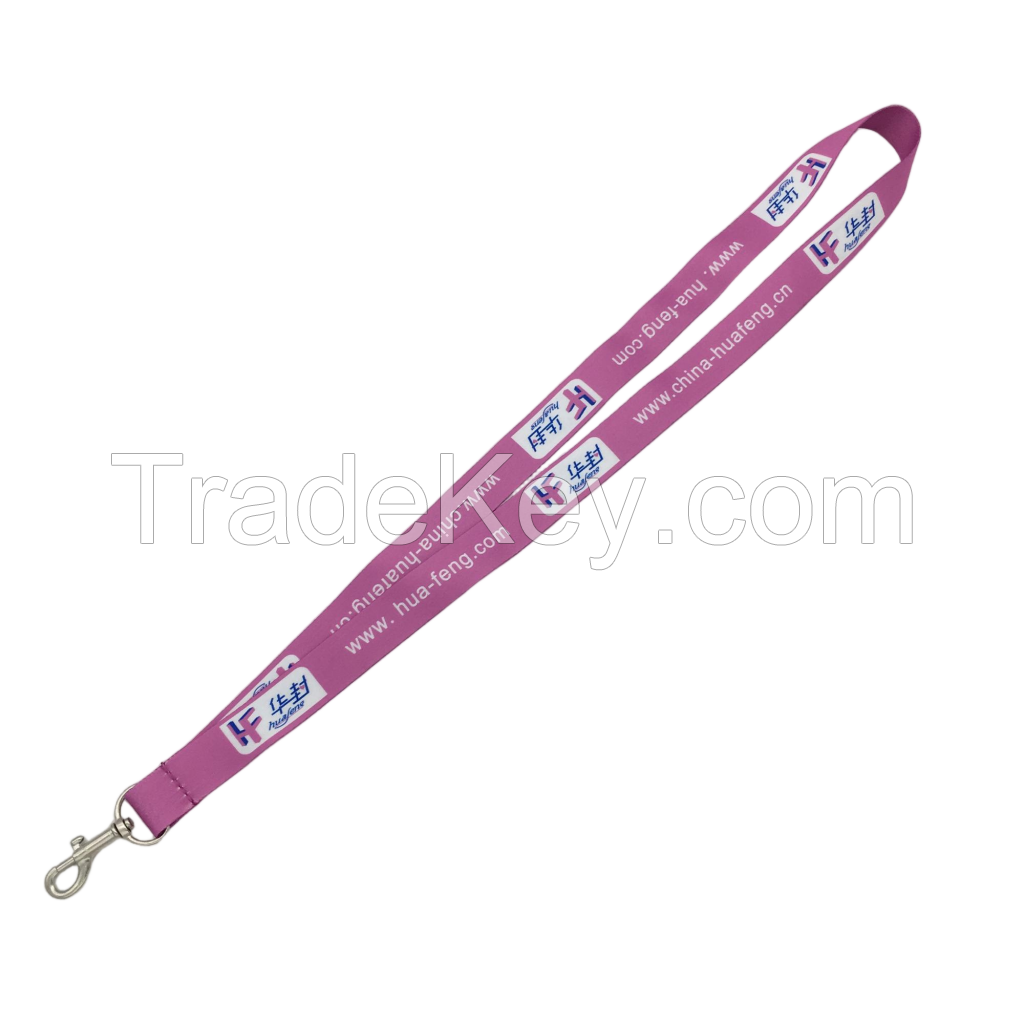 High Quality Personalized Custom logo Aviation Neck Strap Silk Screen Printed Polyester Airline air Lanyard for Staff
