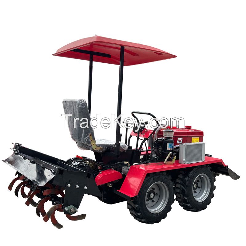Chinese factory 25HP-50HP Small 4-wheel Drive/crawler diesel tractor cultivator