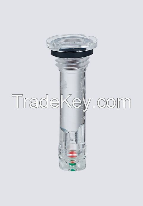 Automotive Battery Condition Indicator with Transparent Head and 2 Balls of Notch and Screw in Type (K2-A)