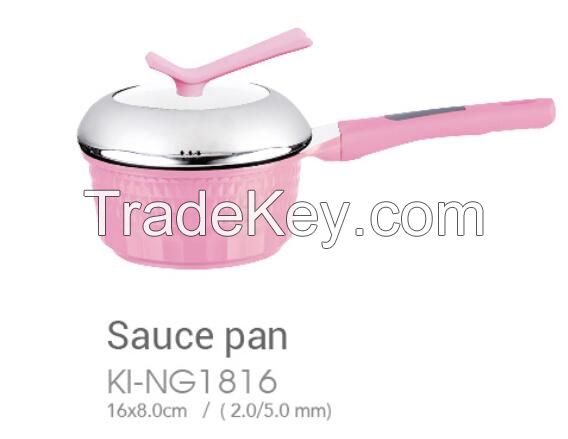 Nonstick aluminium sauce pan