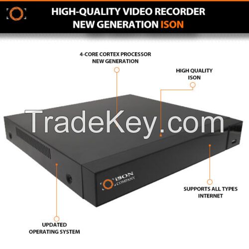 4 channels hybrid professional video recorder DVR ISON-DVR04P