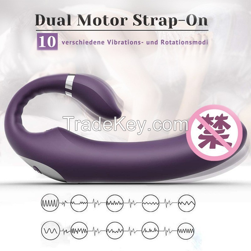 Female-specific C-type vibrator with dual motors, vibrating and heatable, magnetic charging, independently developed, and available for OEM customization