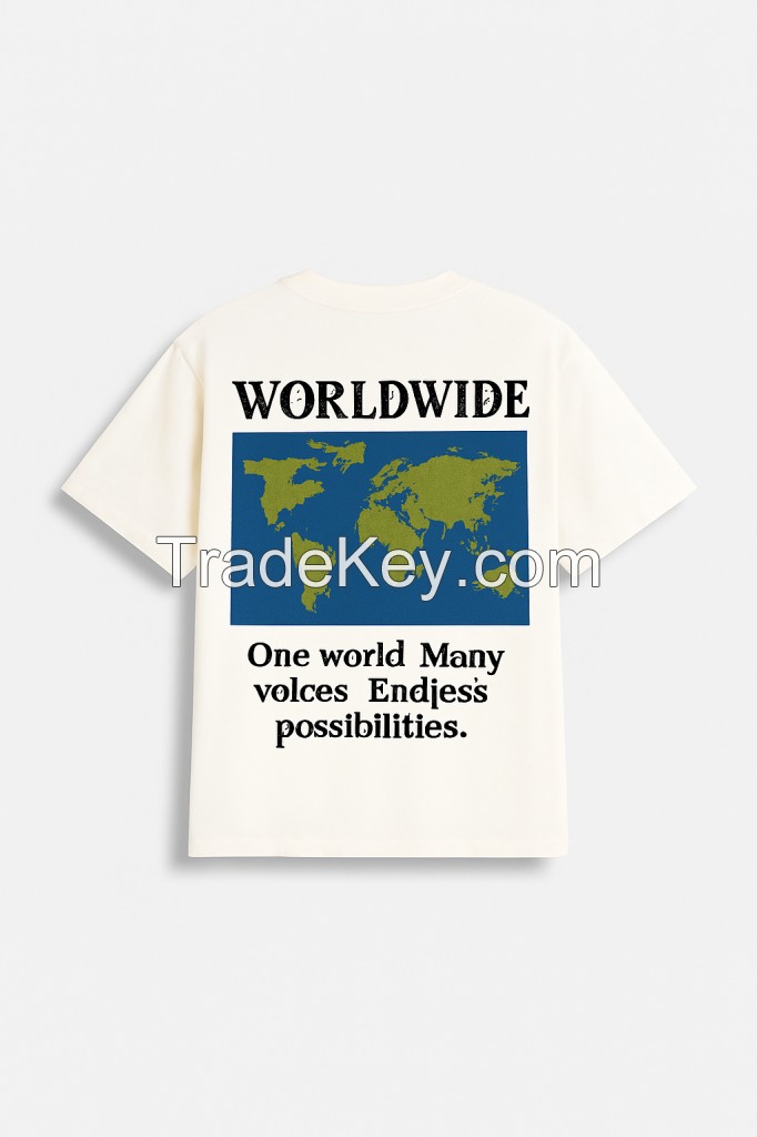 High Demand Unisex Custom T Shirt New Wholesale Bulk Supply Premium Cotton Fabric OEM Branding Available for Global Buyers