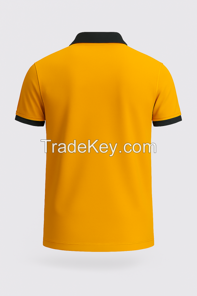 New Wholesale Mens Short Sleeve Polo Shirt Premium Knit Fabric Ideal for Corporate Wear Casual Outfits & Seasonal Collections 