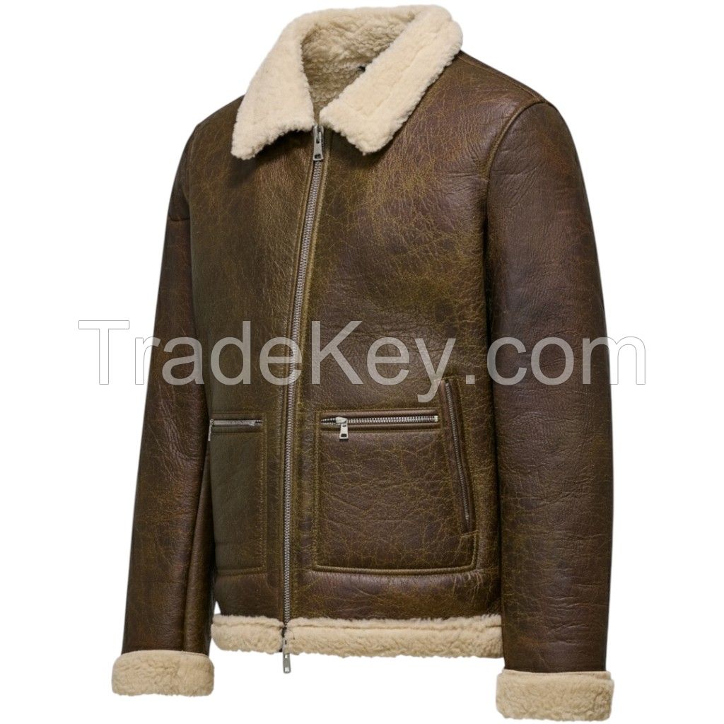 High Selling New Design Quality OEM Leather European US Sizes Customized Plus Size 1.5mm Thickened Men Genuine Leather Jackets