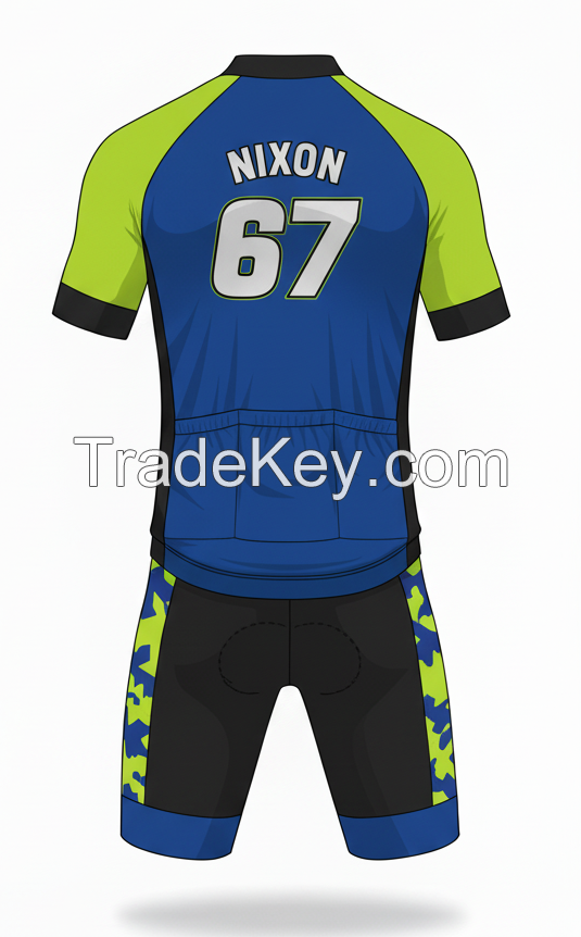 Premium Cycling Kit for Training and Racing Includes Jersey and Bib Shorts Built for Performance and Long Distance Rides