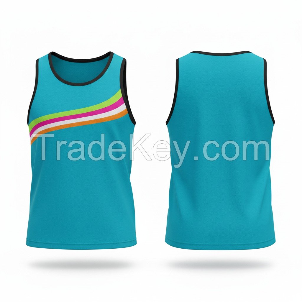 Performance Mens Tank Top for Training and Sports Quick Dry Material with Muscle Cut and Comfortable Stretch