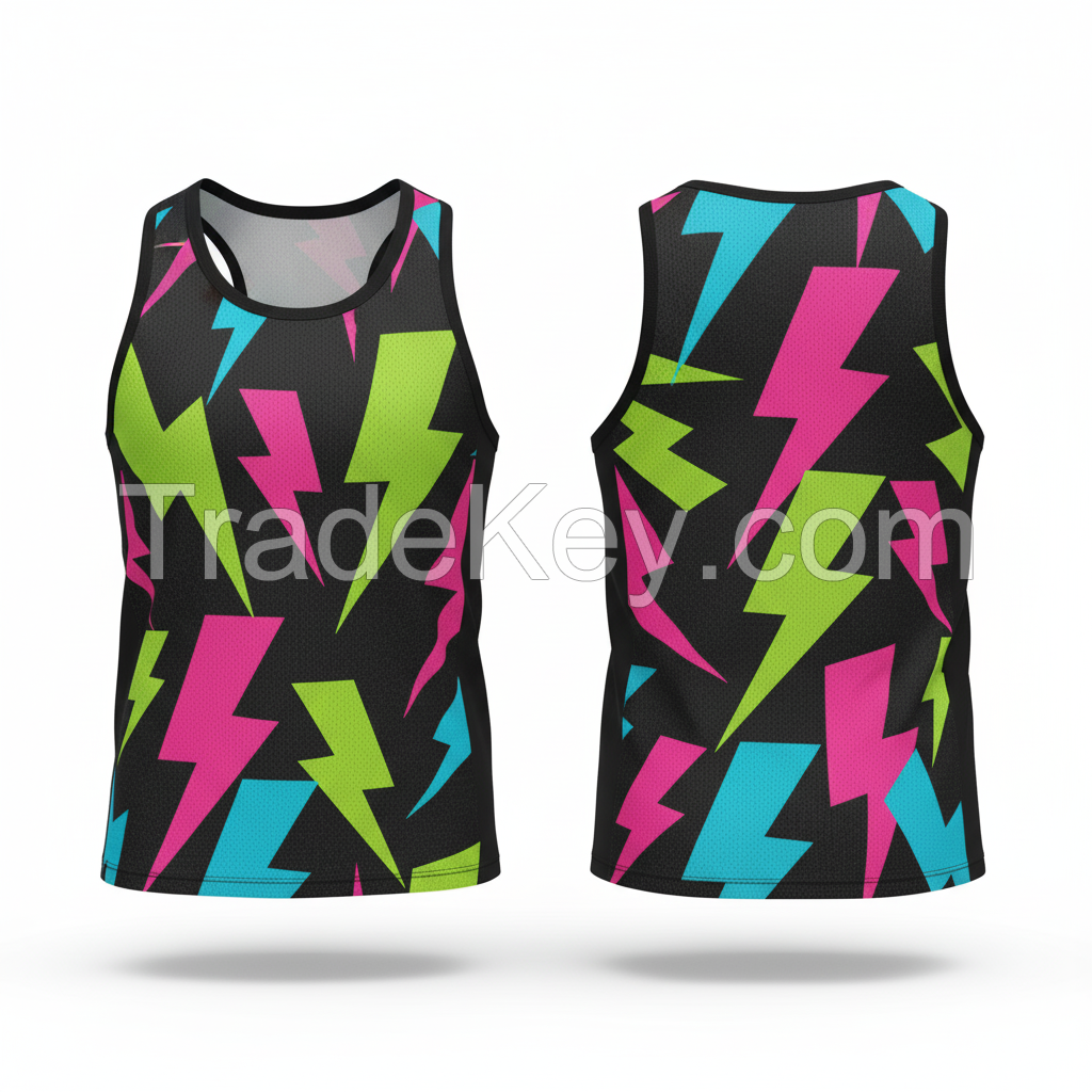 Performance Mens Tank Top for Training and Sports Quick Dry Material with Muscle Cut and Comfortable Stretch
