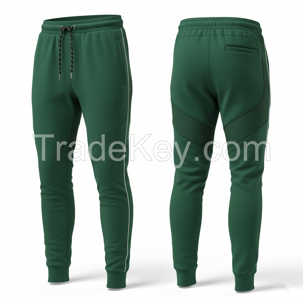 Mens Sports Trousers with Elastic Waist and Tapered Fit Lightweight Stretch Fabric Ideal for Gym Training and Daily Wear
