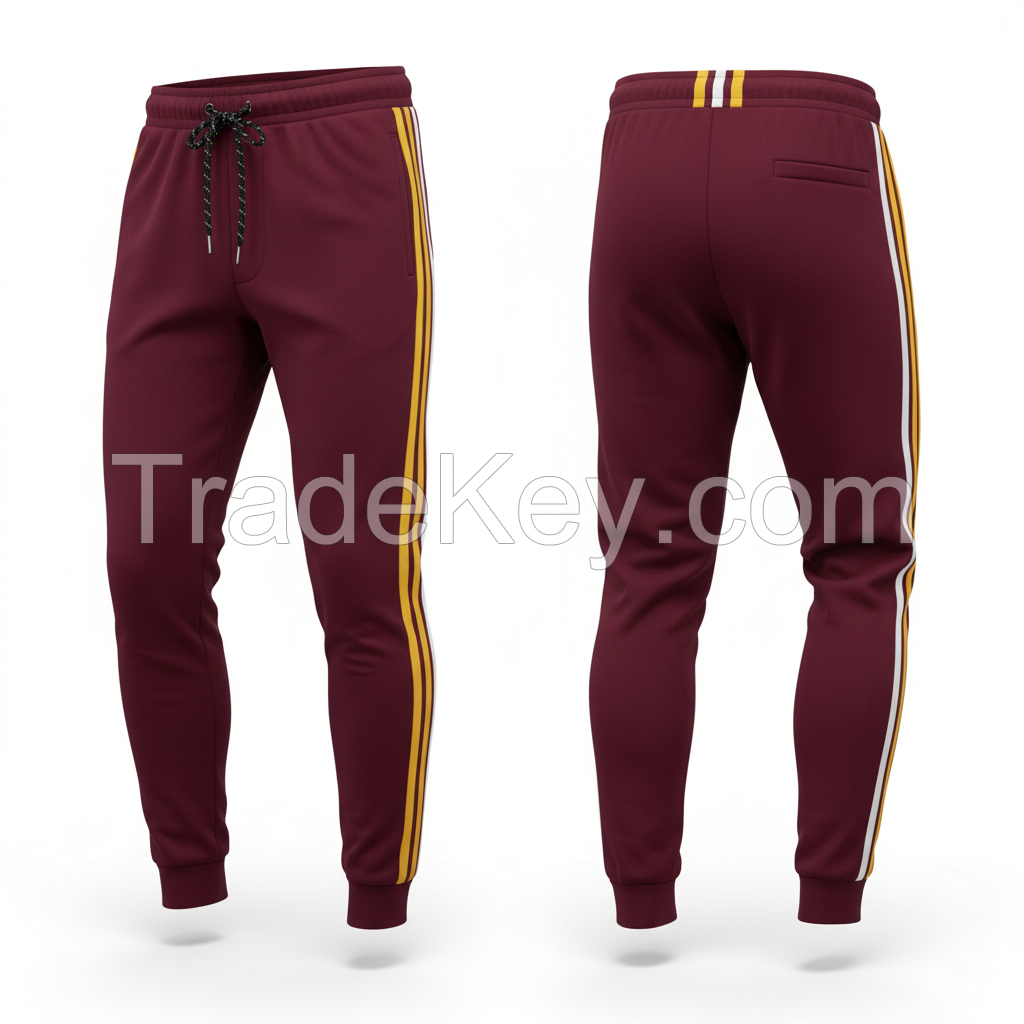 Mens Sports Trousers with Elastic Waist and Tapered Fit Lightweight Stretch Fabric Ideal for Gym Training and Daily Wear