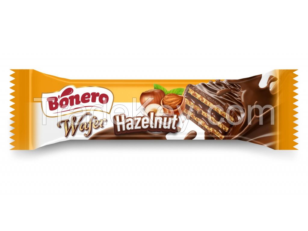 Bonero chocolate coated wafer with coconut cream