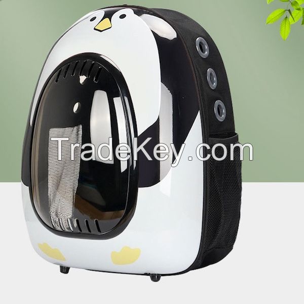 Transparrent Cat Backpack Double-shoulder Space Capsule Pet Bag Dog Carrier