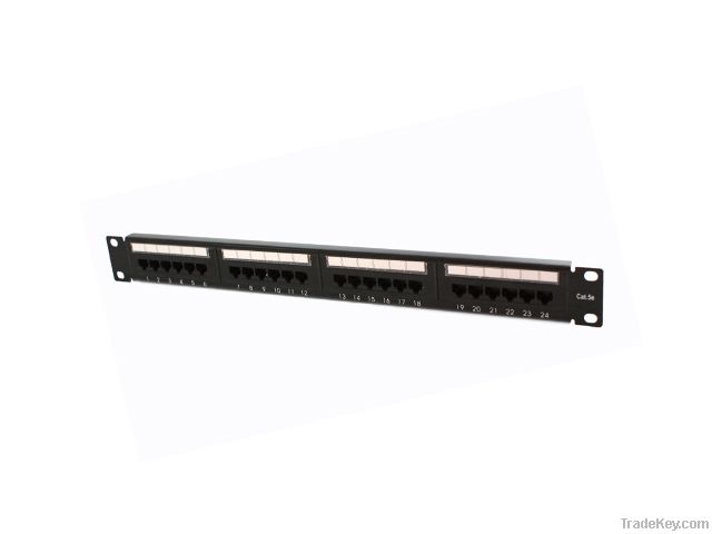 Cat.5e patch panel--24 ports