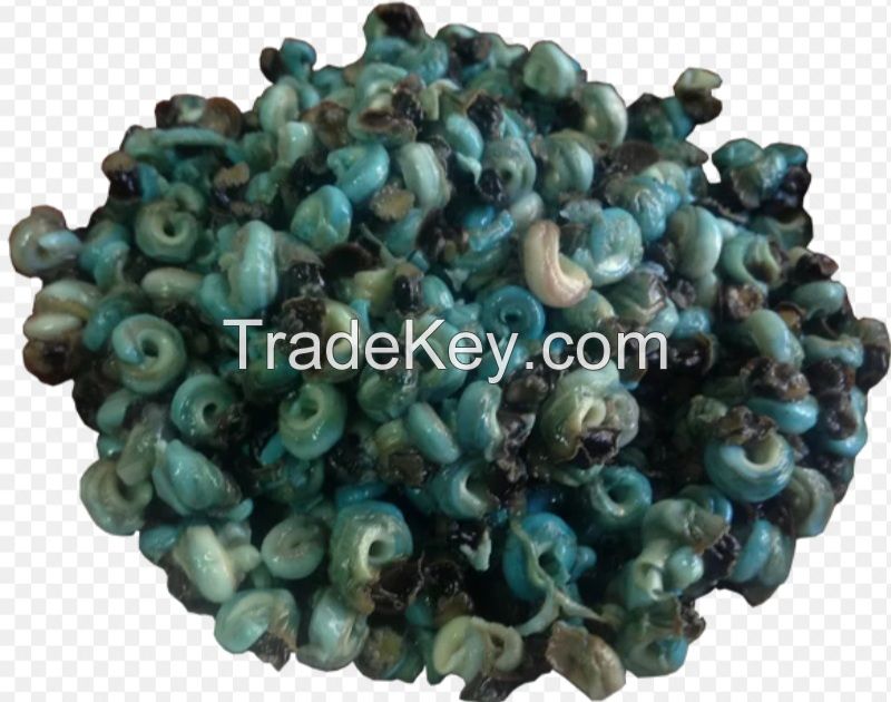 crayfish, periwinkle, palm oil, palm kernel, pepper, Melon. Bitter kola,garlic, kola nut.