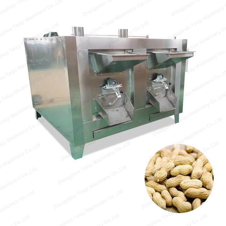  peanuts cashew walnuts nuts  fava beans peas tea leaves coated peanuts Roasting machine for industrial 