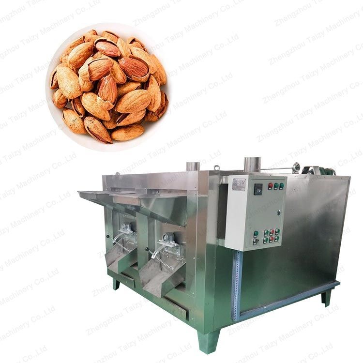  peanuts cashew walnuts nuts  fava beans peas tea leaves coated peanuts Roasting machine for industrial 
