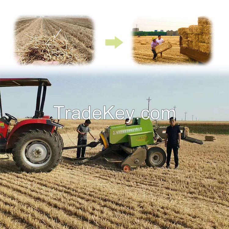 automatic round silage baler and wrapper machine corn silage baler machine in pakistan/silage packing machine square baler