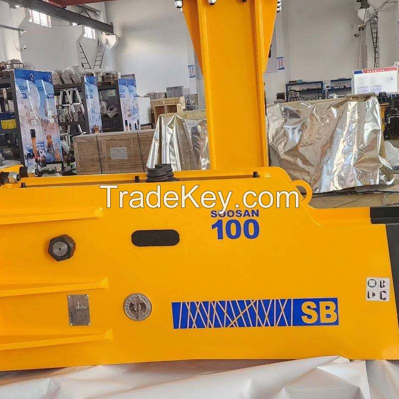 SOOSAN HYDRAULIC BREAKER SB100 BOX TYPE SILENCE and POWER DEMOLITION STEEL CUTTER CONCRETE BREAKER