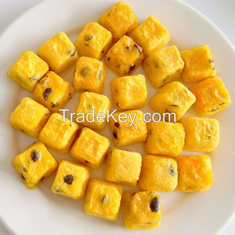 SUBLIMATION DRIED PASSIONFRUIT CHUNKS / GMO FREE / IDEAL FOR PREMIUM SMOOTHIES CEREALS AND NATURAL INGREDIENT BRANDS