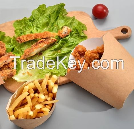 Wholesales Customized Logo Printing French Fries Potato Chips Fried Chicken Packaging Box