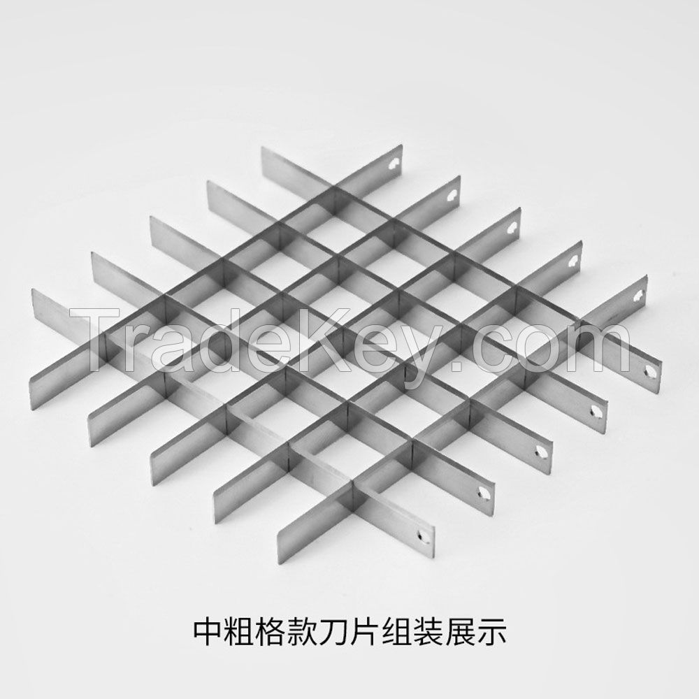 1/4‘’Replacement Chopper Blade, Commercial Vegetable Chopper Dicer Stainless Steel Blade and Pusher Block for Fruit Cutting Machine Tomato onion French Fries Cutter