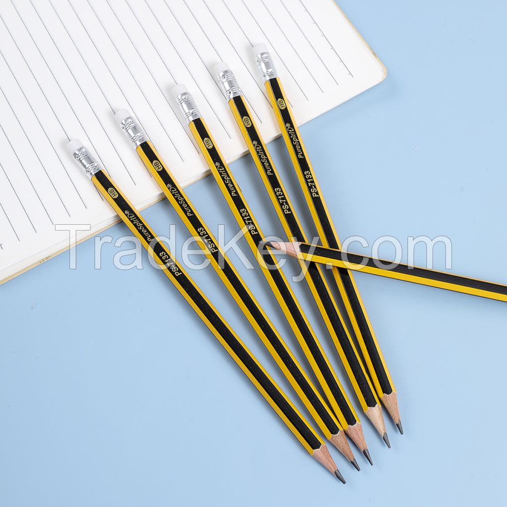 12pcs/box HB Pencils Pencils with Eraser Pre-sharpened HB Lead Graphite Pencils for Students Adults School, Office