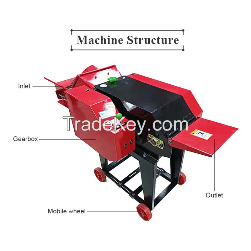 chaff cutter machine feed processing chopper machine