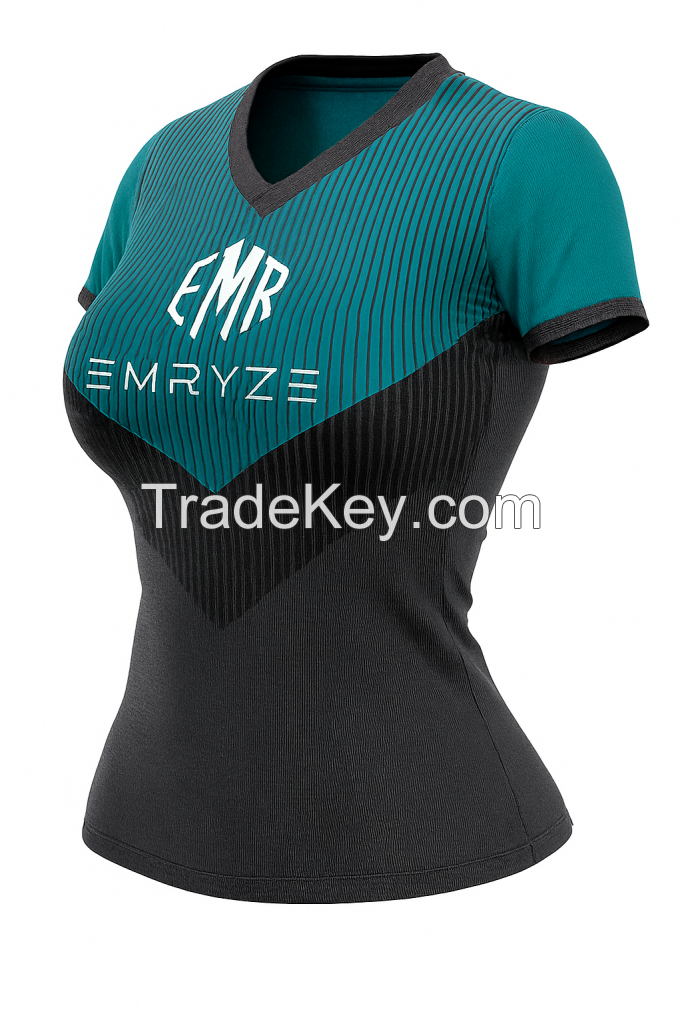 Promotion Custom Quick Dry Soccer Uniform Set Full Set Women Slim Fit pink Soccer Jersey