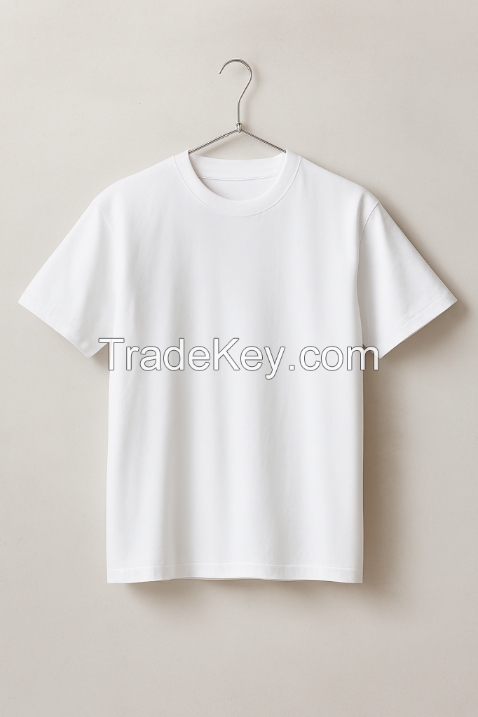 Custom Logo Print High Quality 300GSM Heavy Weight Regular Fit 100% Cotton Blank Streetwear T Shirts for Men